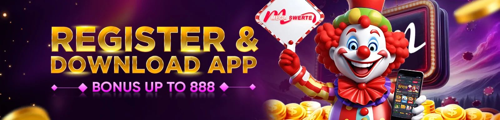 Try Mega Swerte App and Try your Luck? Get 888 FREE Bonus!